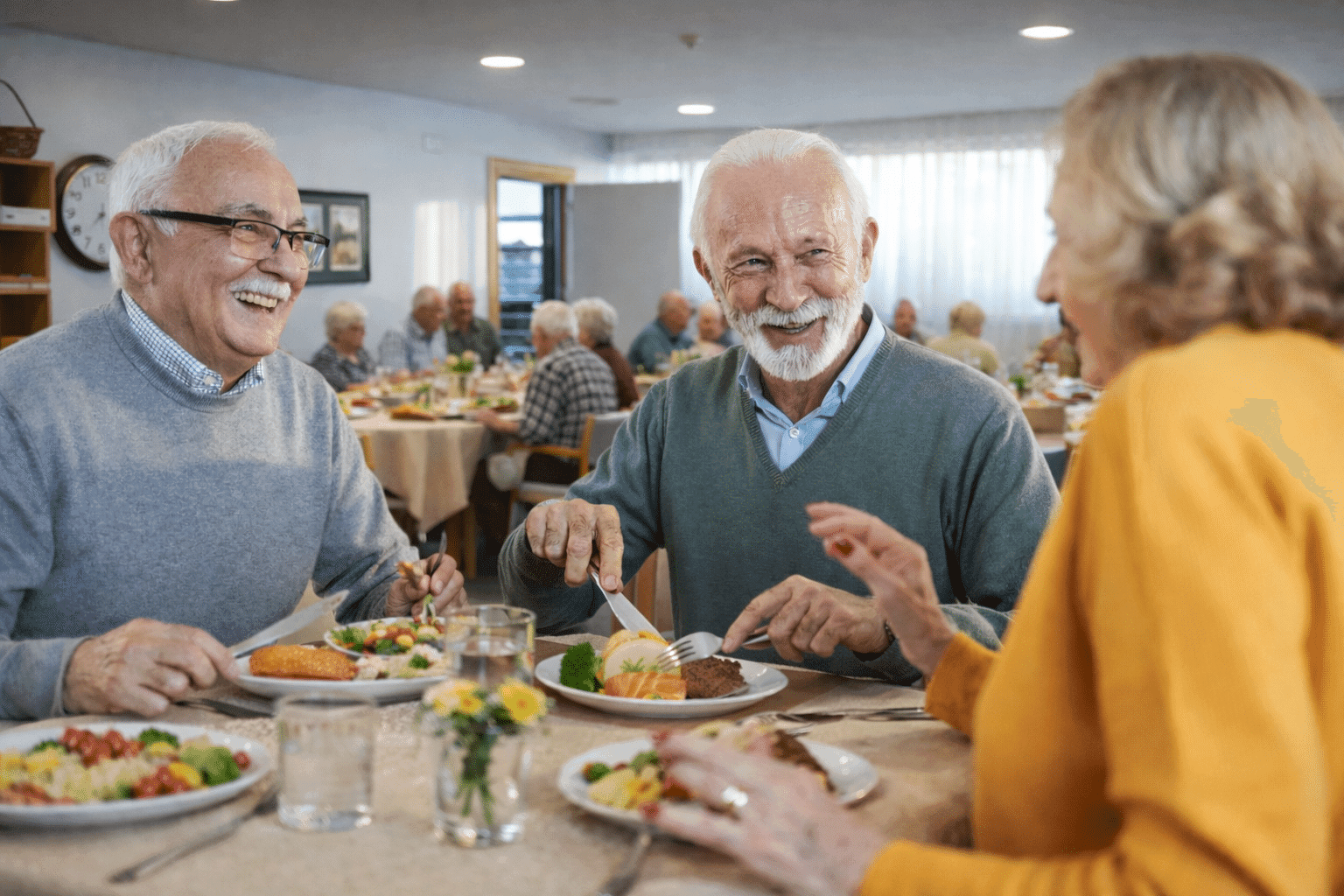 Comida.Centro Residencial Los Rosales. Carbajal de la Legua.(León)